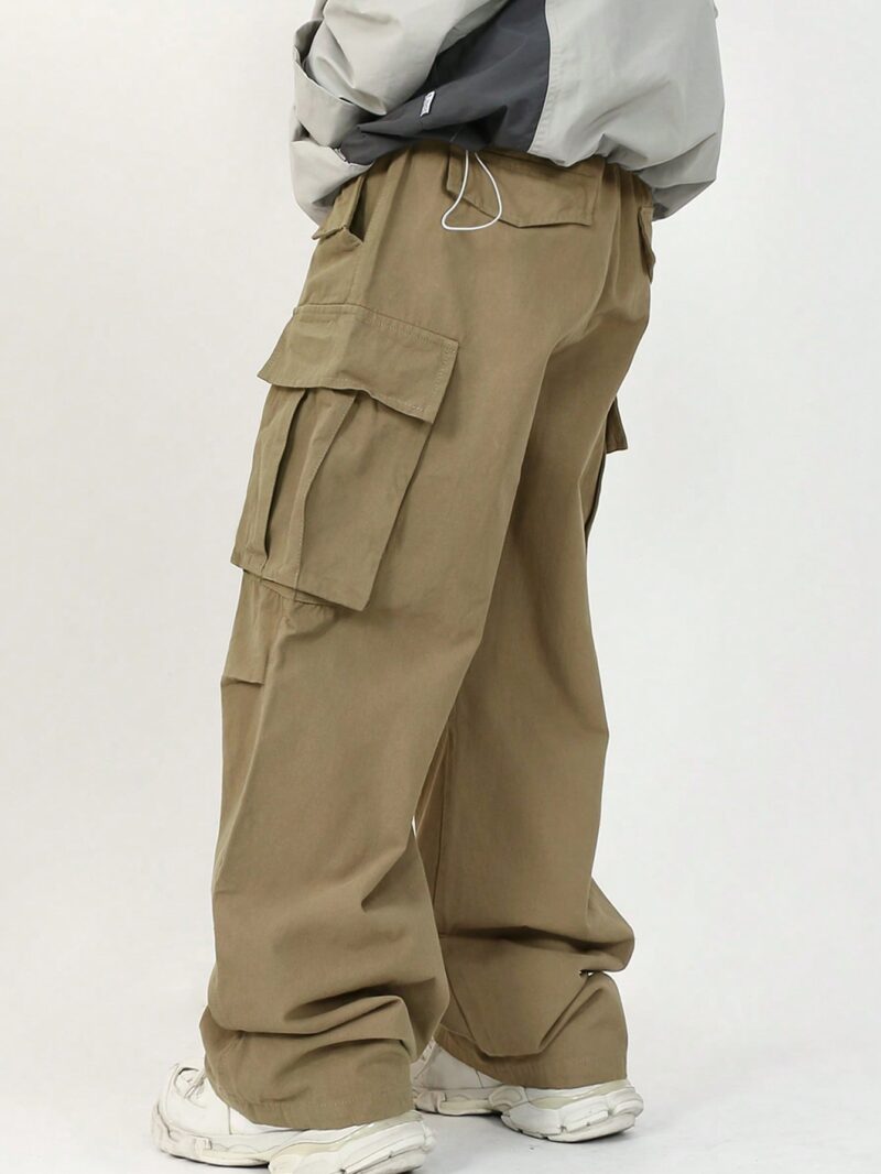 Jason Khaki Oversized Baggy Pants - Image 4