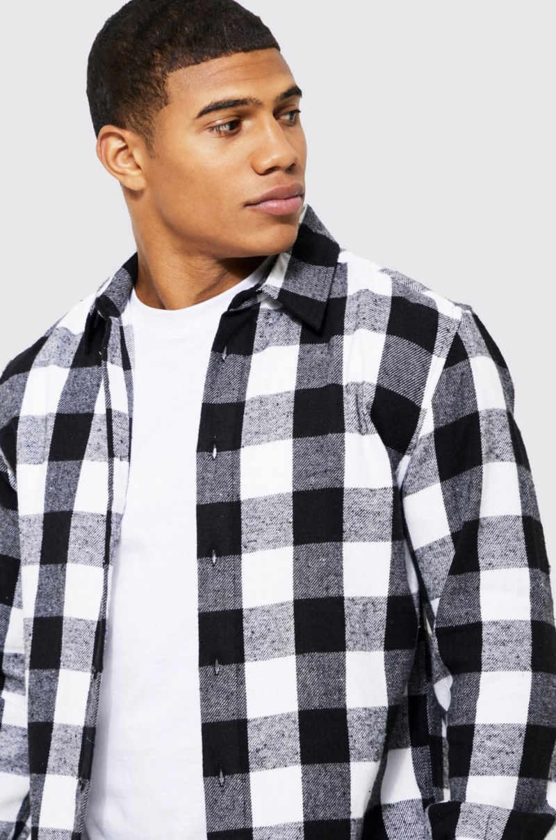 Check Long Sleeves Tailored Shirt - Image 2