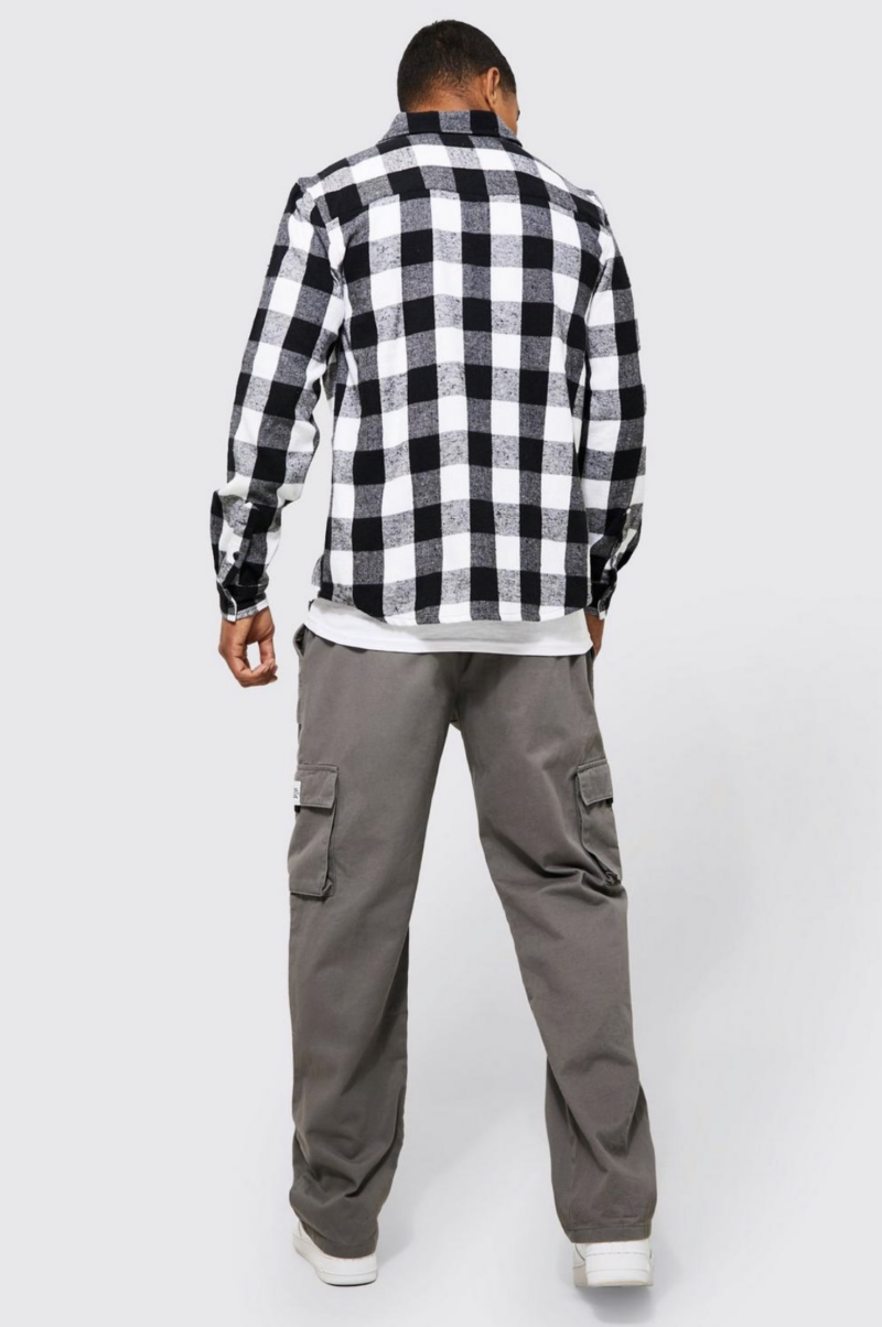 Check Long Sleeves Tailored Shirt - Image 3