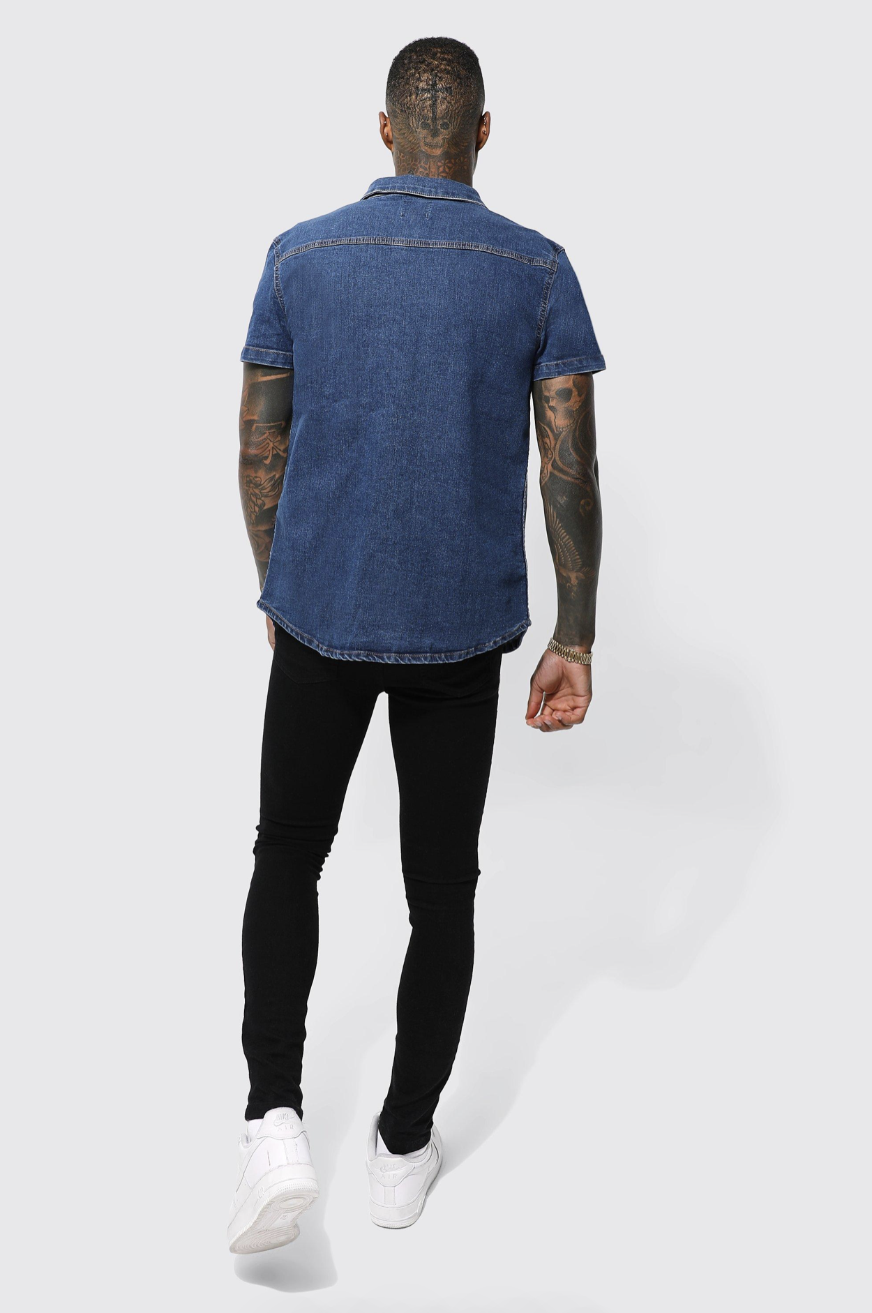 Robin Denim Muscle Shirt - Image 2