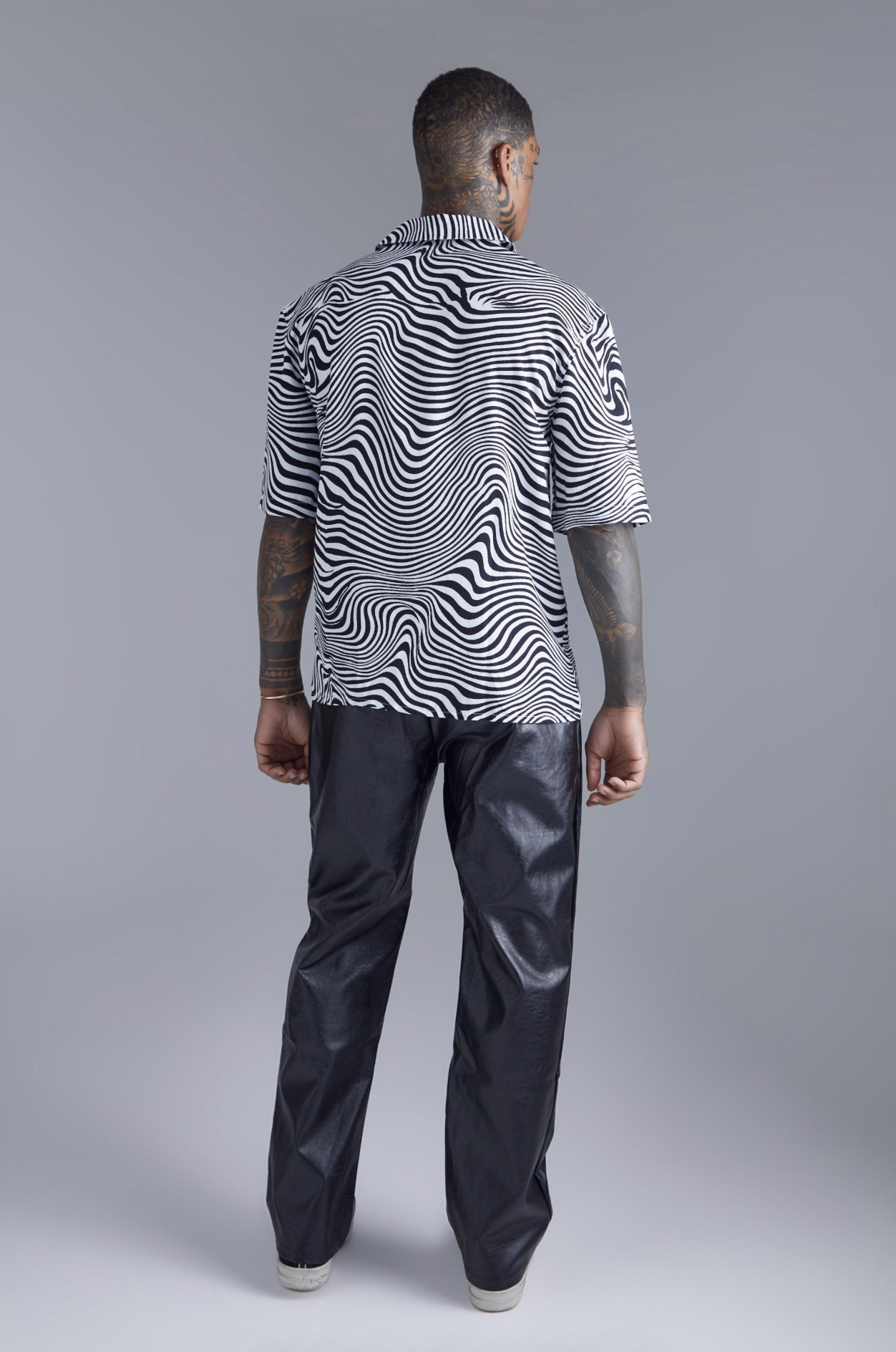 Brian Psychedelic Wave Print Shirt - Image 3
