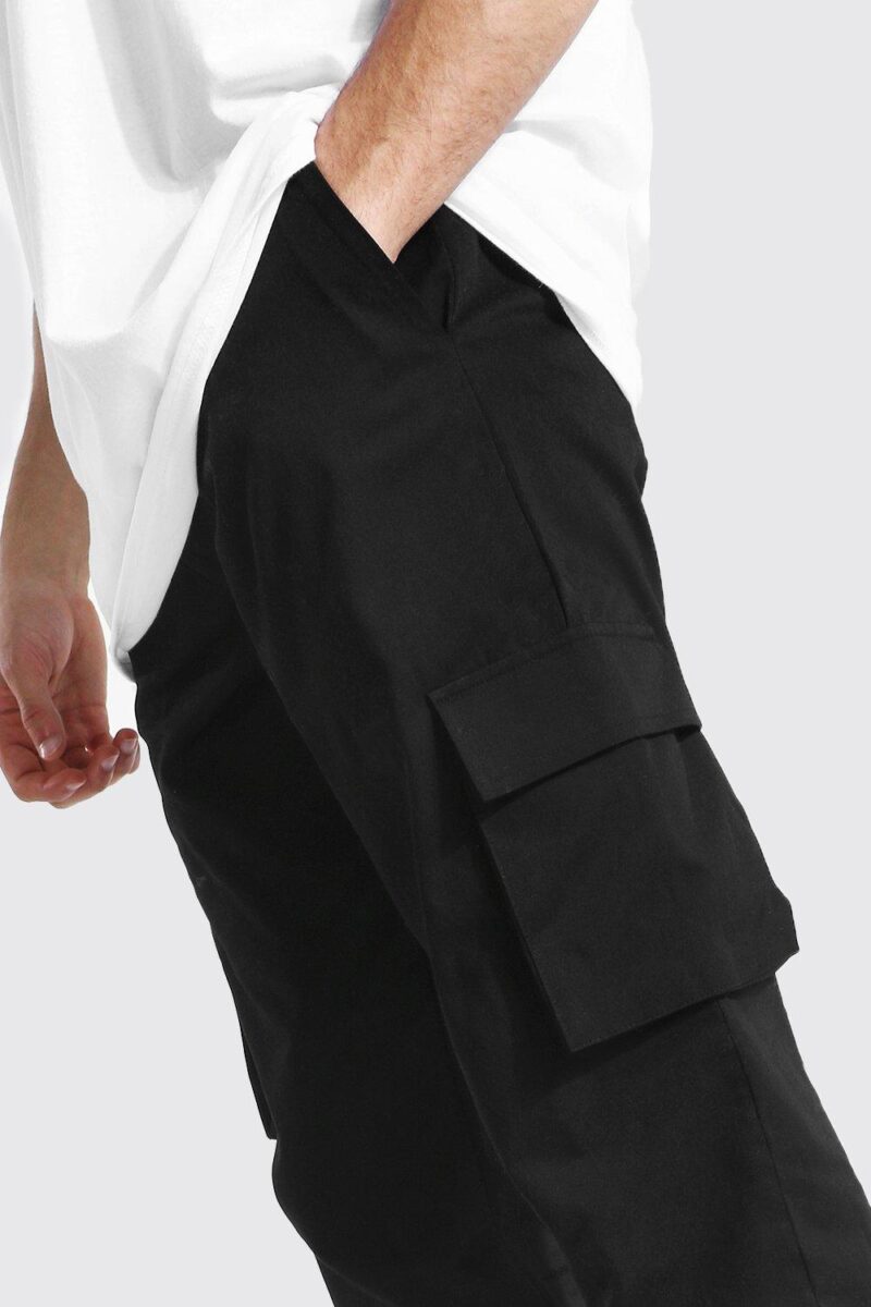 Chester Black Cargo Pants - Image 2