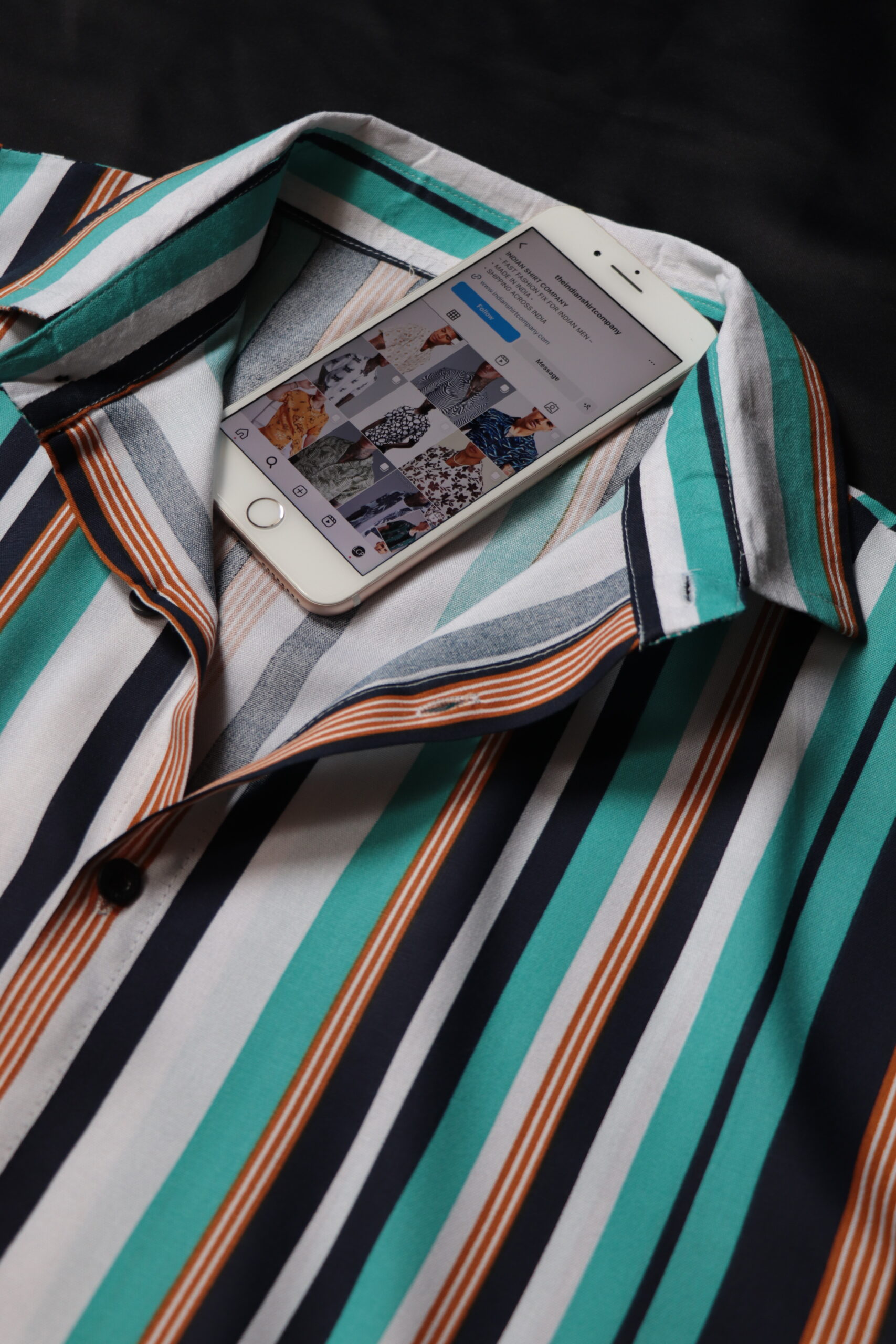 Stripes Print Muscle Shirt - Image 5