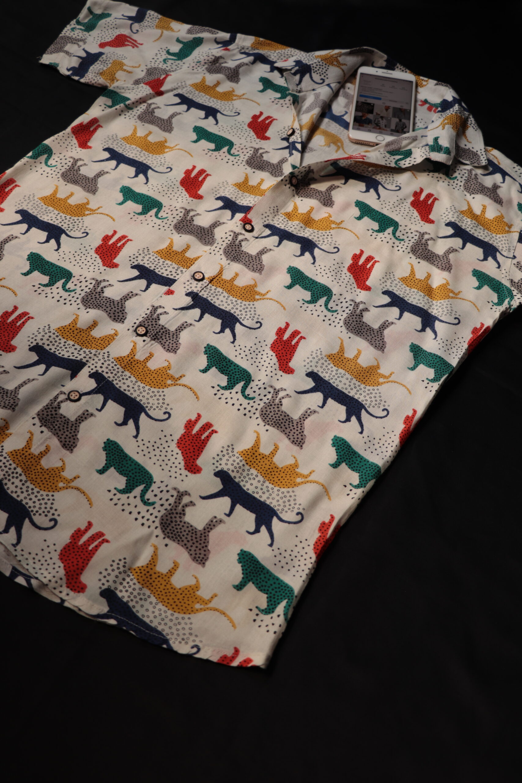 Stanley Tiger Print Oversized Shirt - Image 3