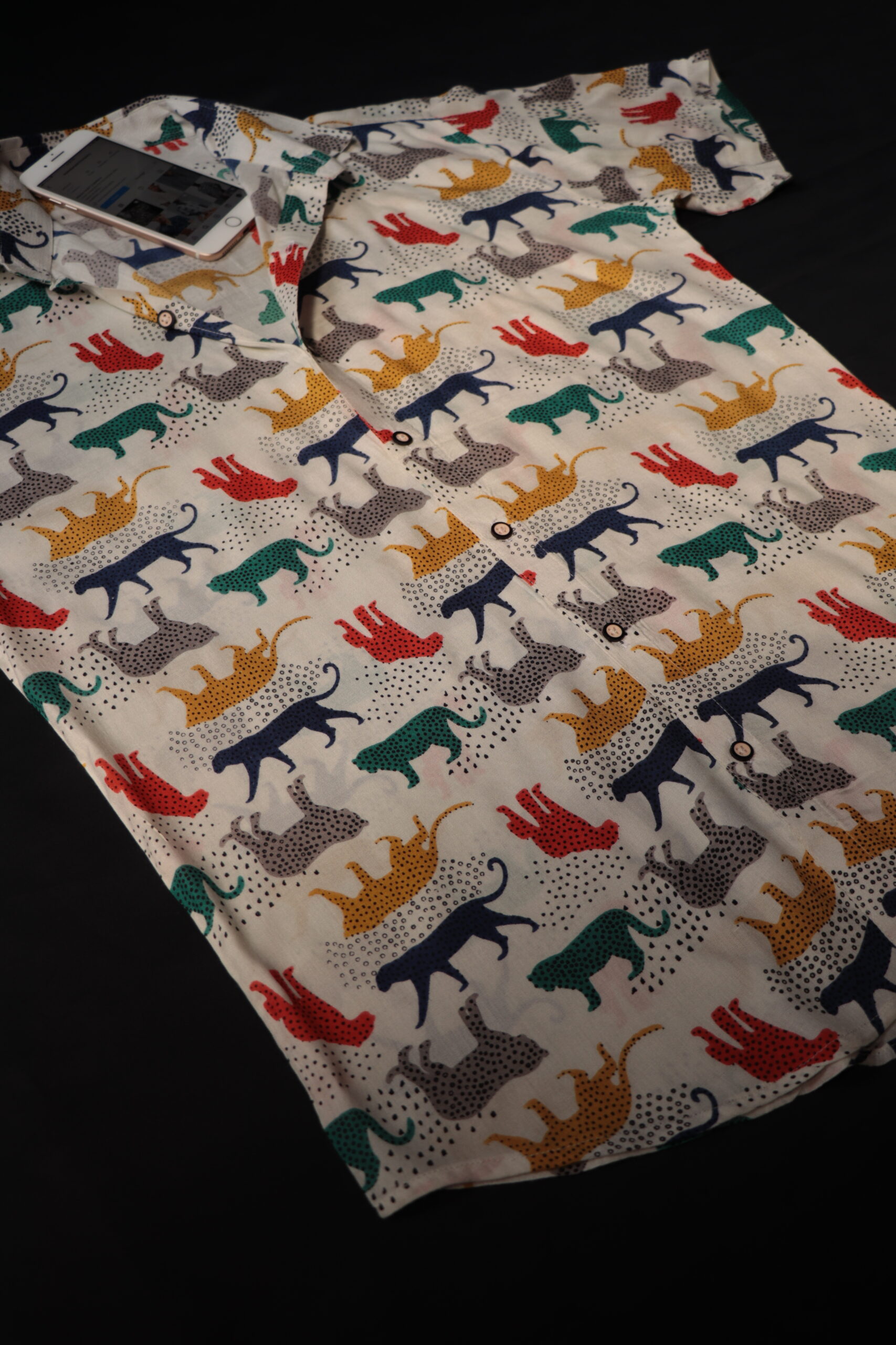 Stanley Tiger Print Oversized Shirt - Image 2