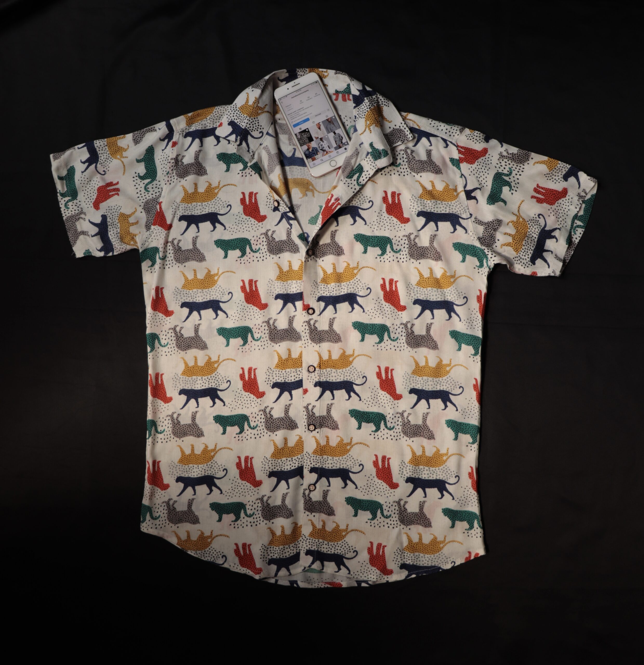 Stanley Tiger Print Oversized Shirt - Image 4