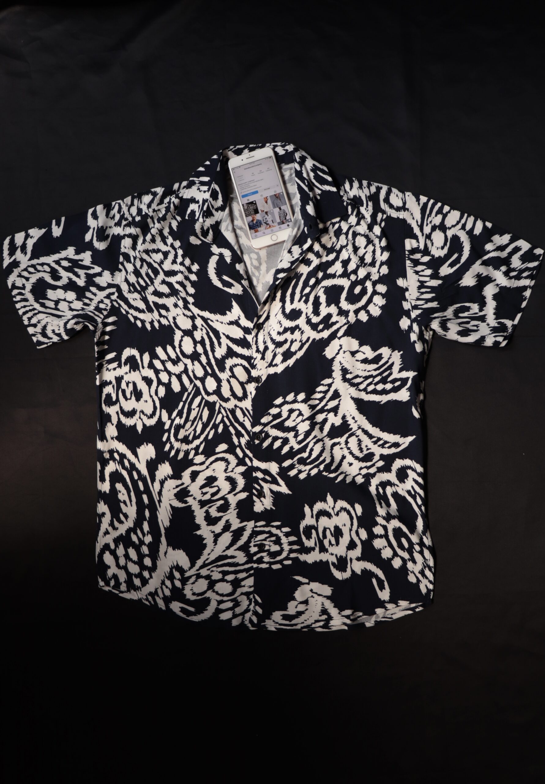 Jeff Black Textured Oversized Shirt - Image 4