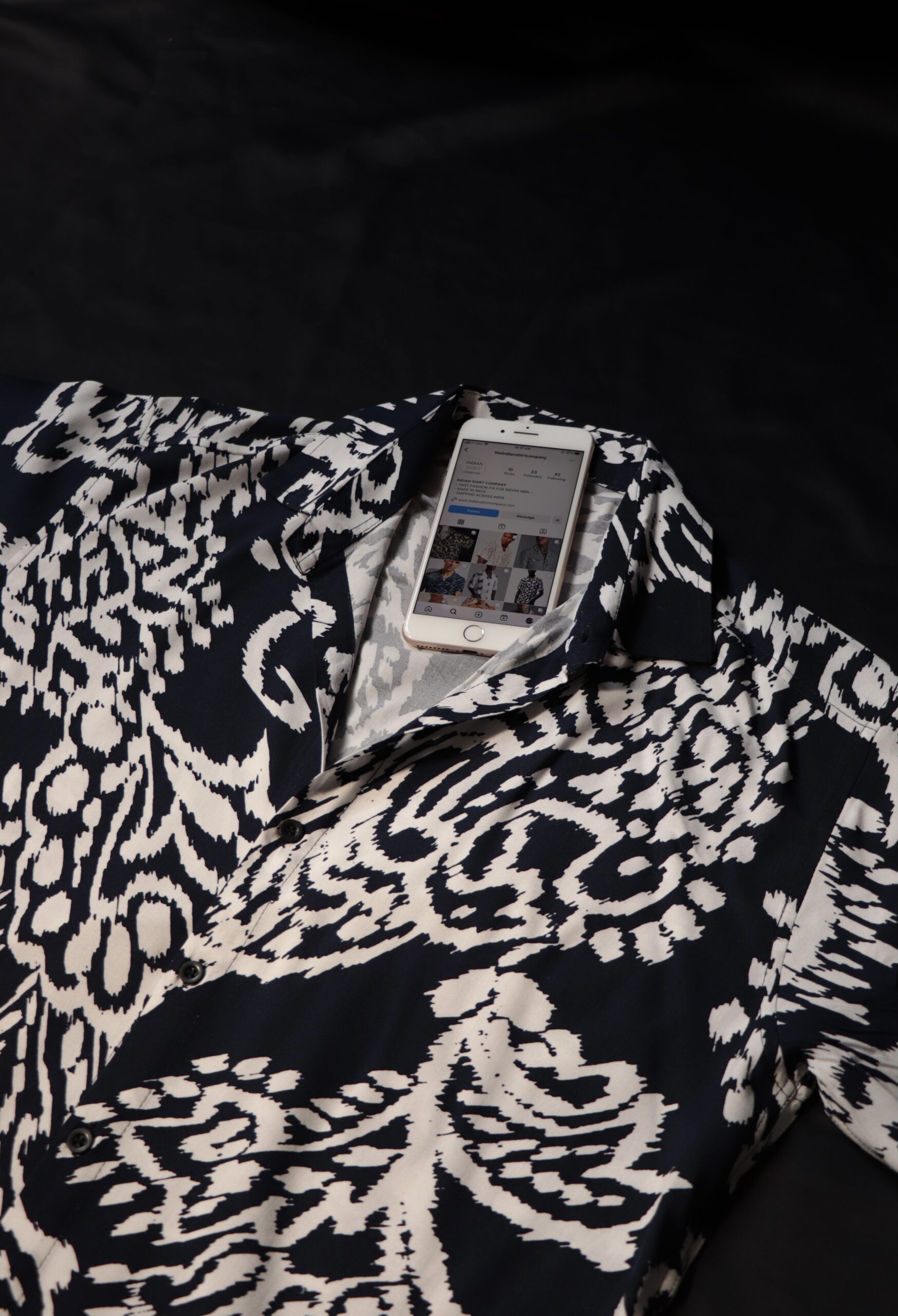 Jeff Black Textured Oversized Shirt - Image 5