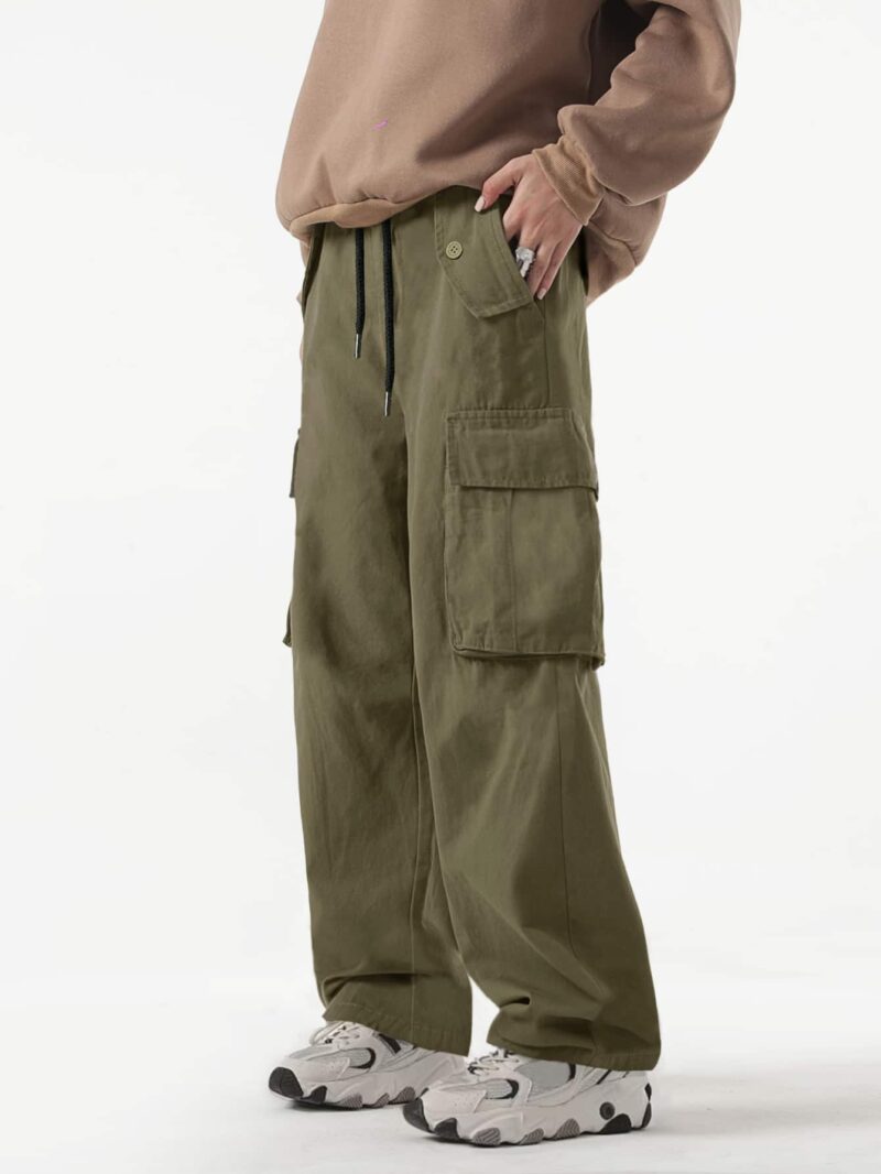 Green Oversized Cargo Pants