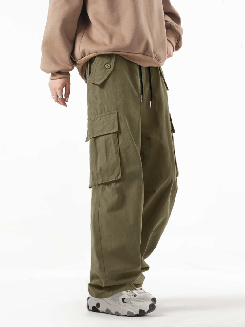 Green Oversized Cargo Pants - Image 3
