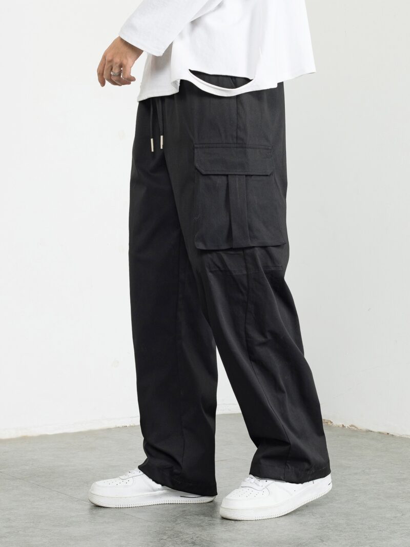 Mikey Black Oversized Cargo Pant - Image 2