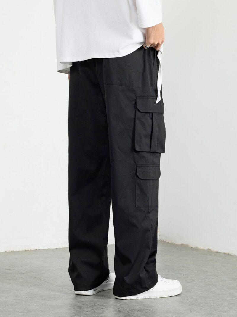 Mikey Black Oversized Cargo Pant - Image 3