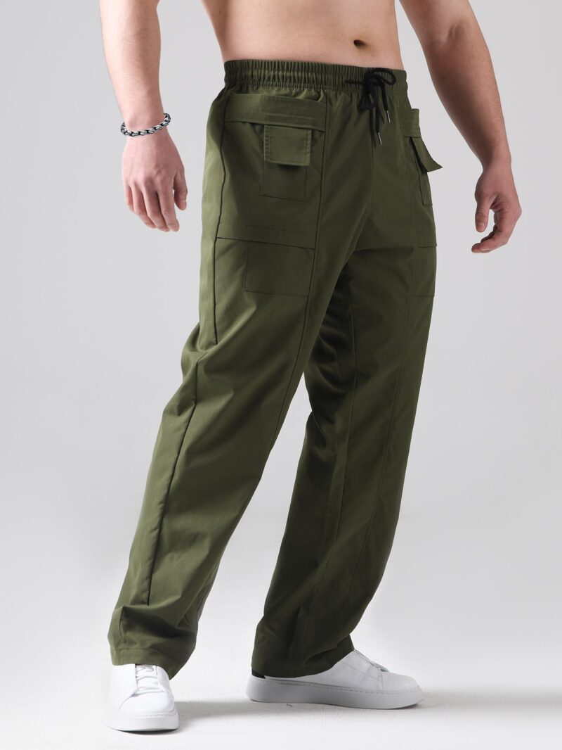 Aron Green Oversized Cargo Pant
