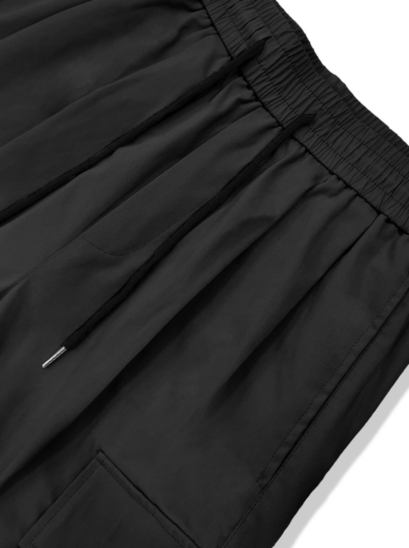 Darcy Black Oversized Cargo Pants - Image 5