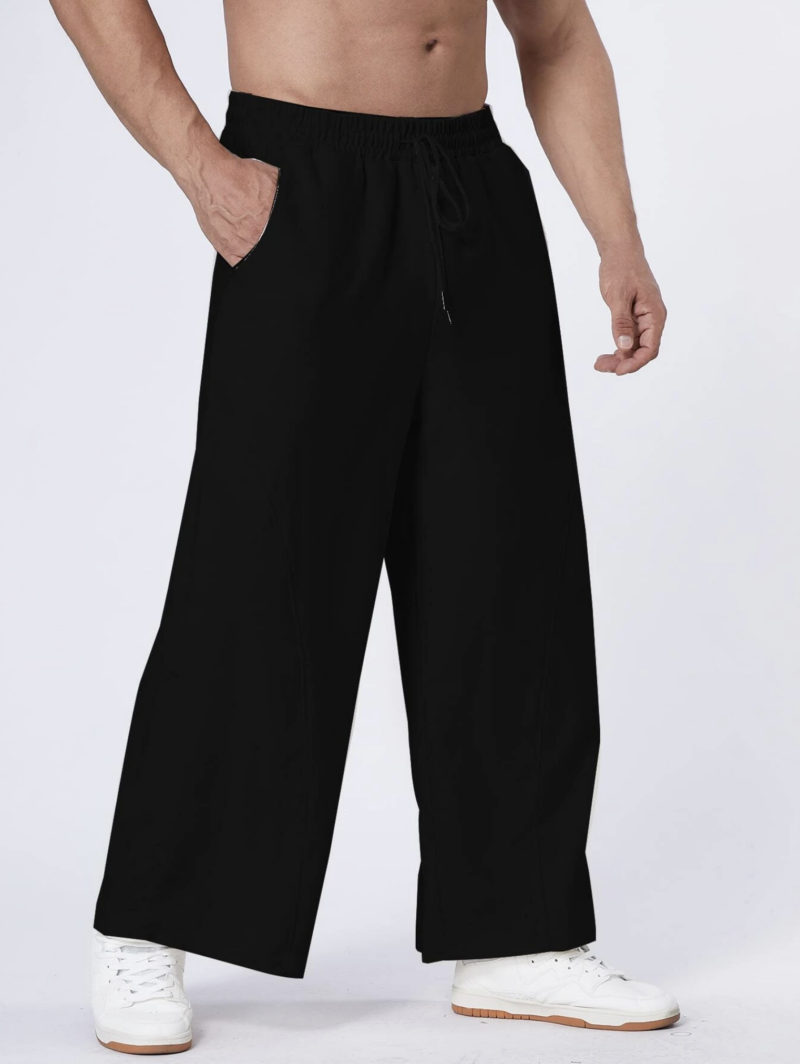 Stan Black Oversized Wide Leg Jogger