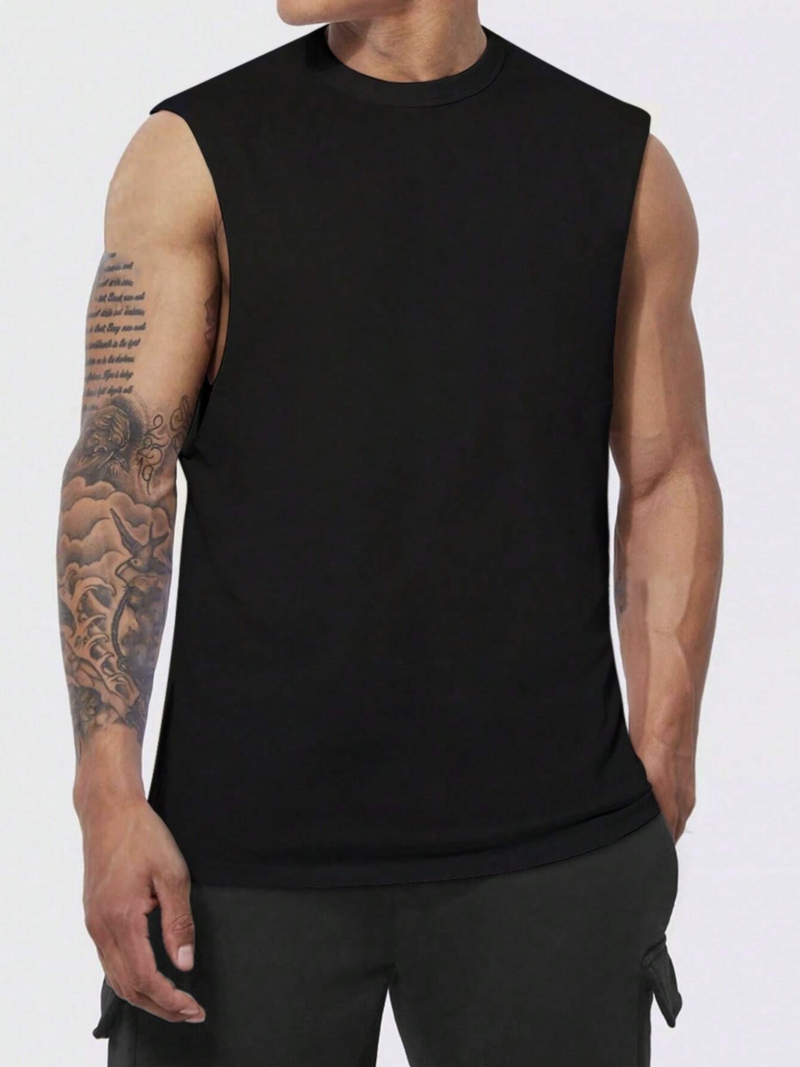 Jason Black Sleeveless Muscle Tee