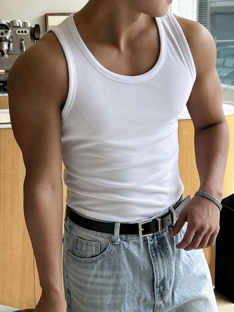 Gordon White Premium Rib Vest Tee