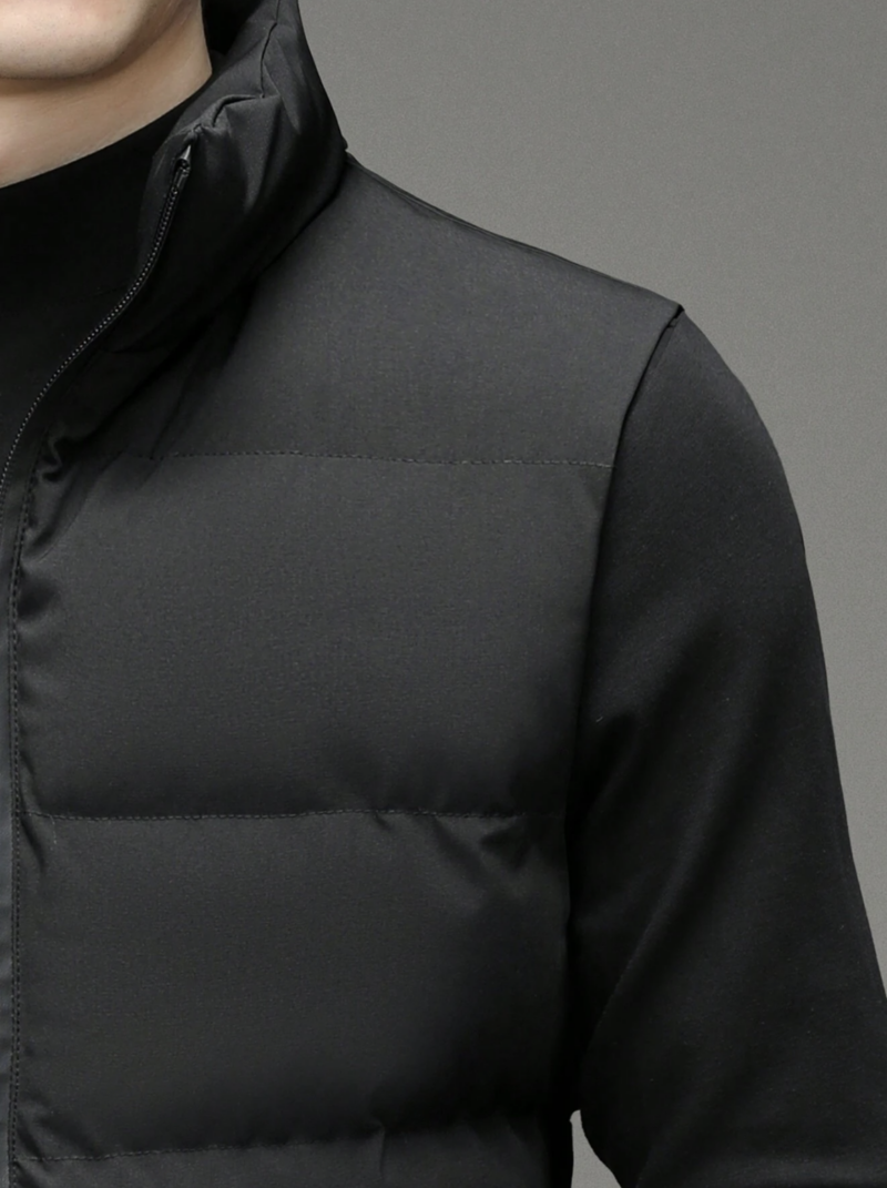 Ryan Black Sleeveless Puffer Jacket - Image 3