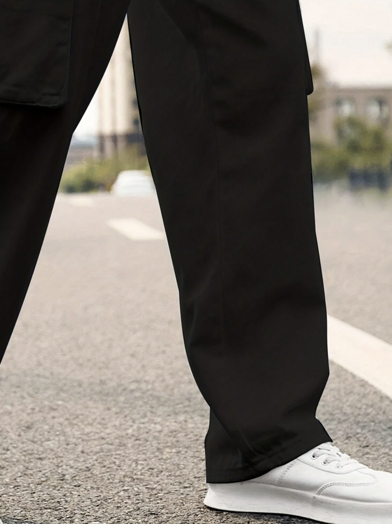 Dylan Black Oversized Cargo Pants - Image 5