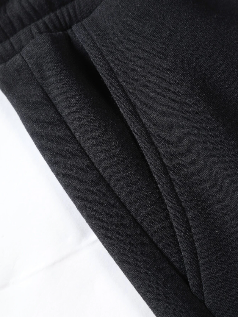 Alison Black Oversized Jogger & Sweatshirt Gym Set - Image 3