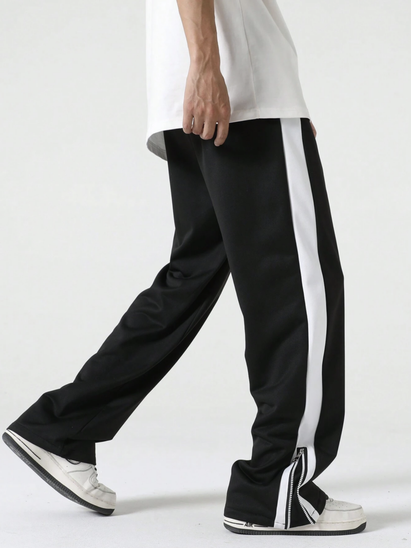 Connor Black Side White Panel Oversized Jogger - Image 2