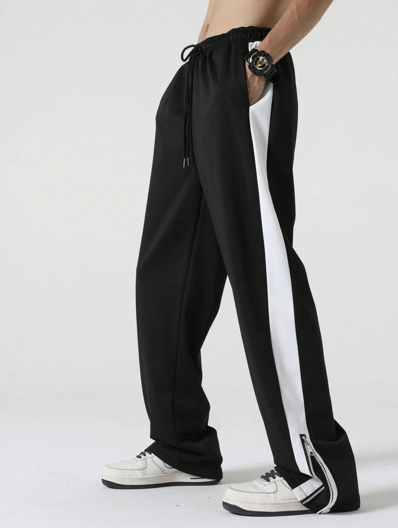 Connor Black Side White Panel Oversized Jogger - Image 4