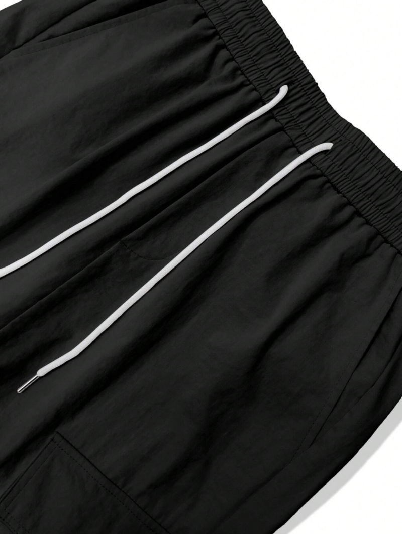 Ayden Black Wide Leg Cargo Pants - Image 5