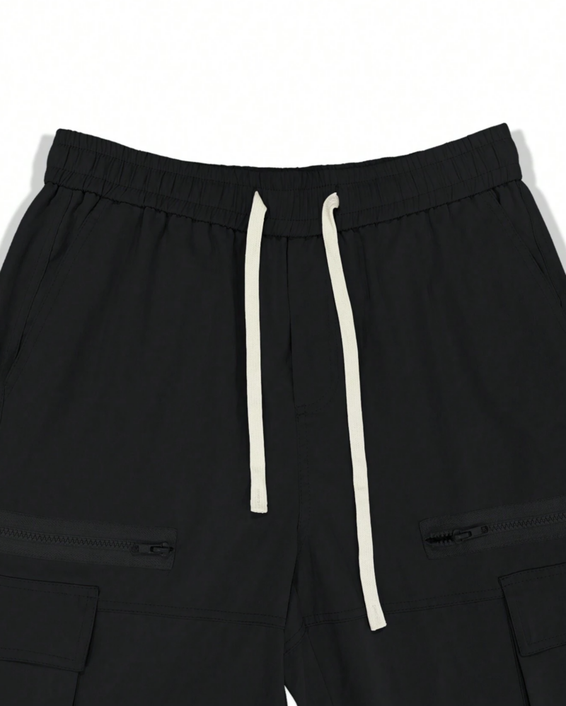 Cameron Black Zipper Pocket Cargo Pants - Image 8