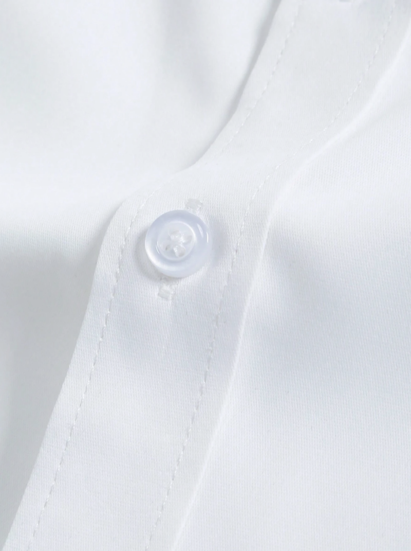 Vinny White Full Sleeves Muscle Shirt - Image 2