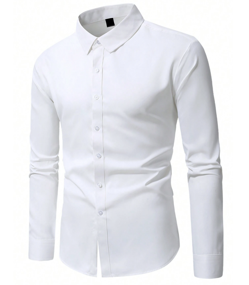 Vinny White Full Sleeves Muscle Shirt - Image 3