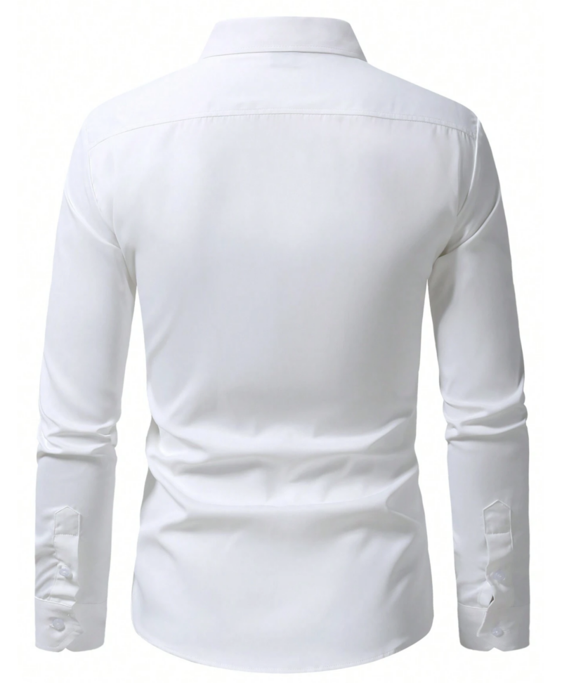 Vinny White Full Sleeves Muscle Shirt - Image 4