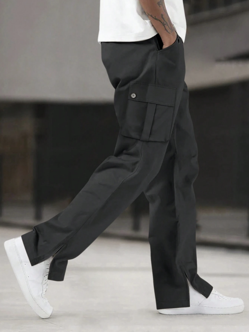 Cavan Black Split Leg Cargo Pants - Image 5