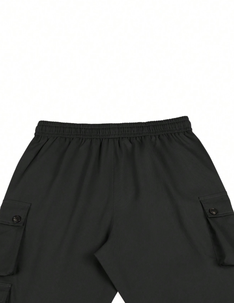 Cavan Black Split Leg Cargo Pants - Image 3
