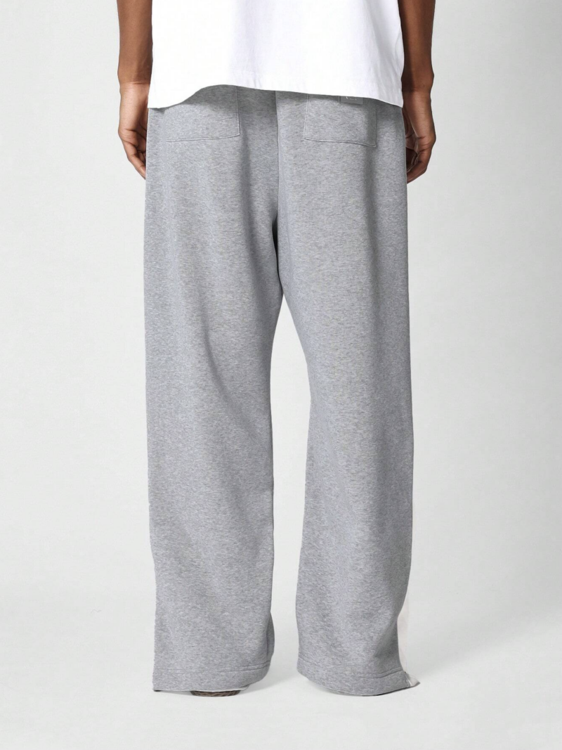 Chris Snap Button White Contrast Binding Oversized Jogger - Image 6
