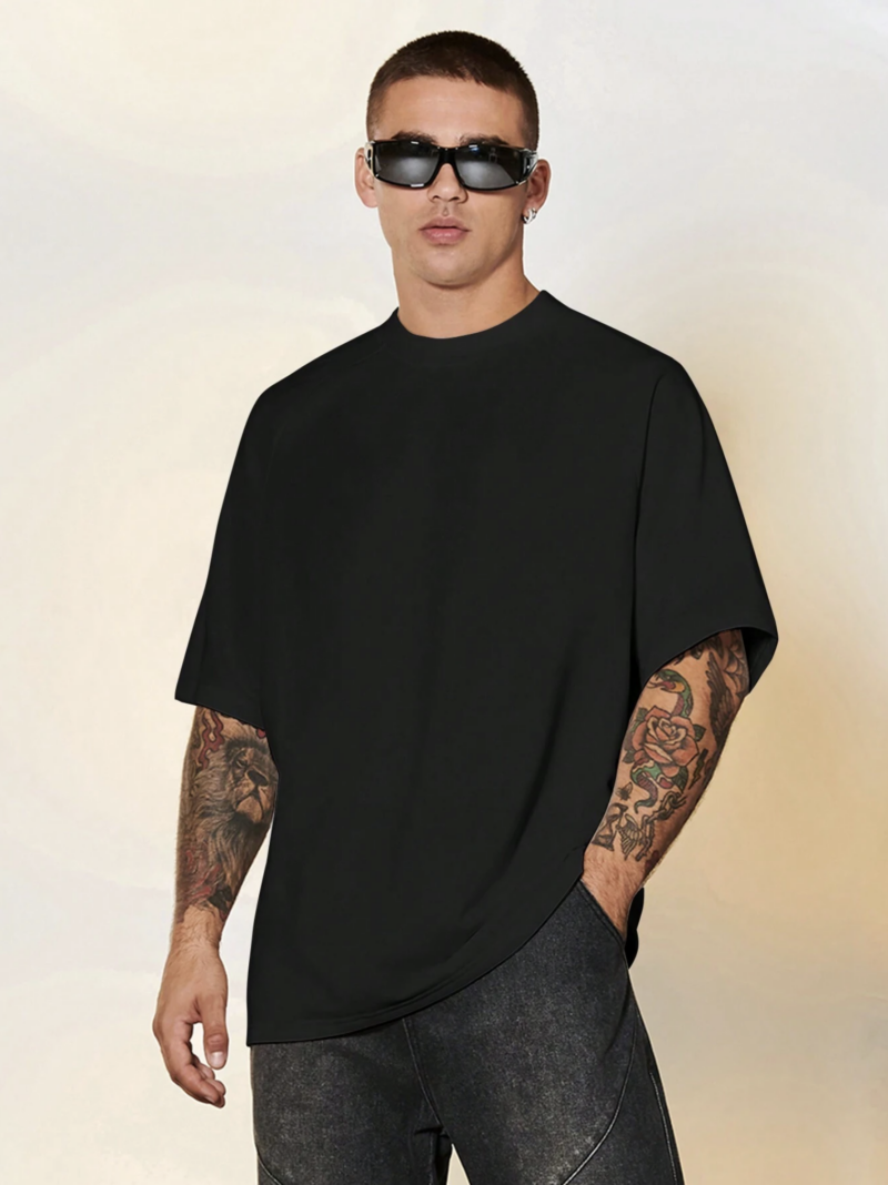Ian Black Oversized Drop Shoulder Tshirt