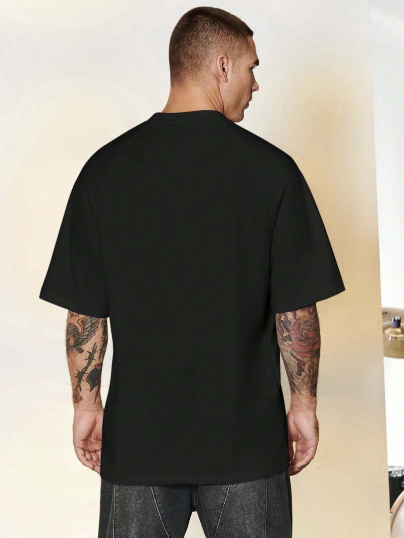 Ian Black Oversized Drop Shoulder Tshirt - Image 2
