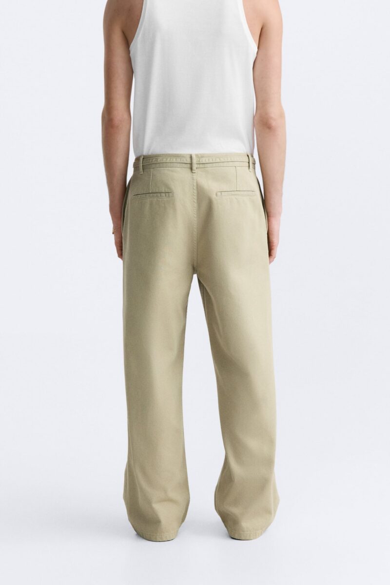 Maddy Wide Fit Khaki Trousers - Image 3