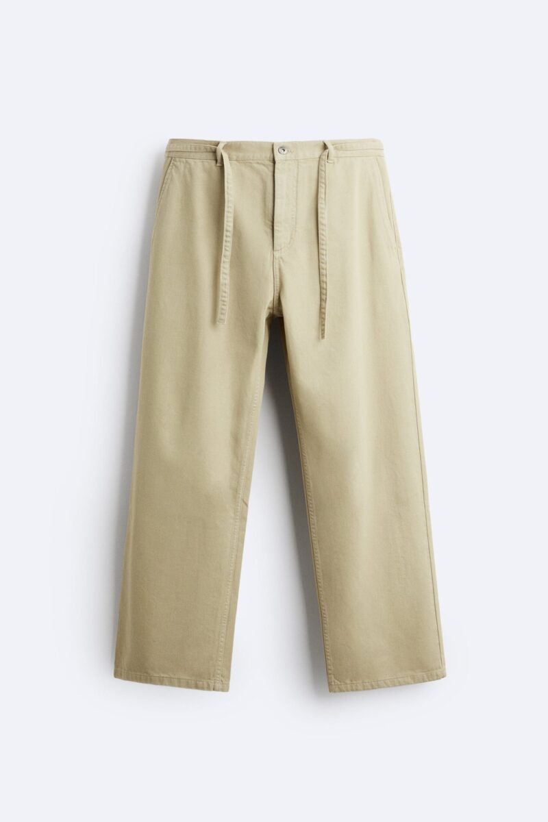 Maddy Wide Fit Khaki Trousers - Image 7
