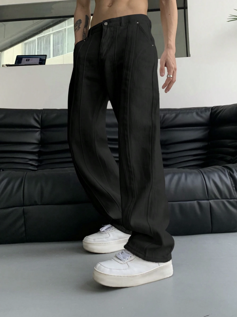 Brennan Black Straight Fit Pants