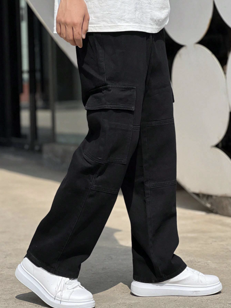 Jeff Black Relaxed Fit Cargo Pants - Image 3