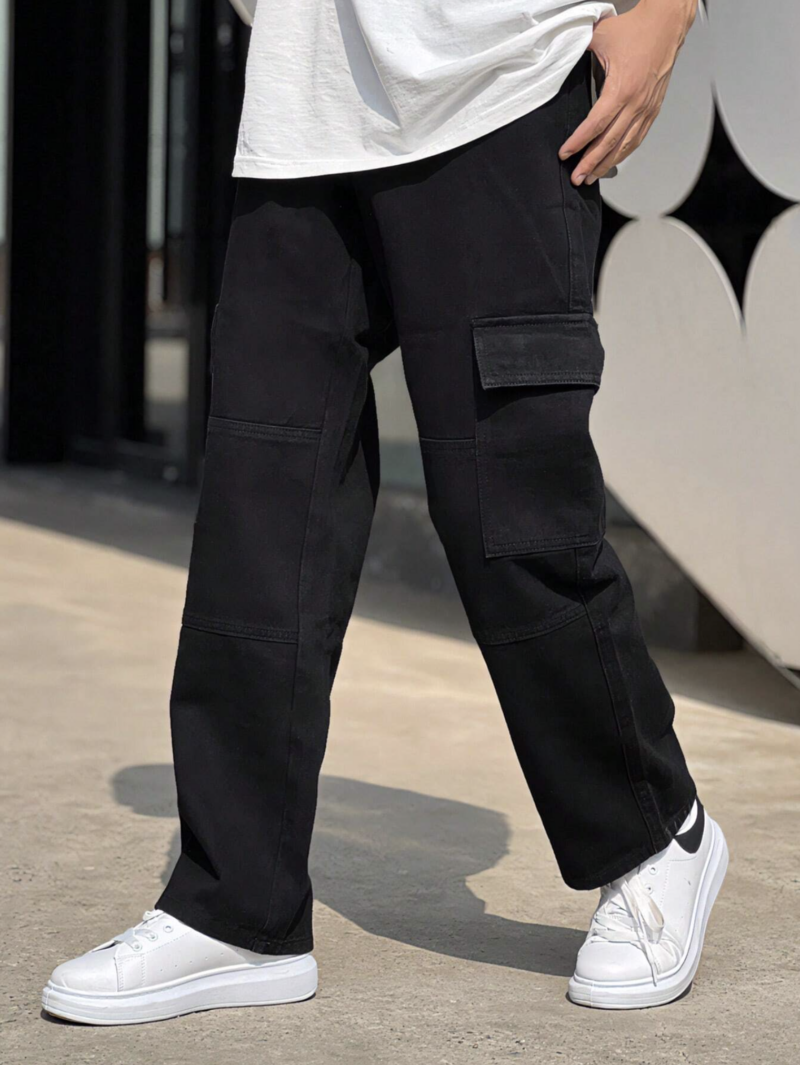 Jeff Black Relaxed Fit Cargo Pants - Image 4