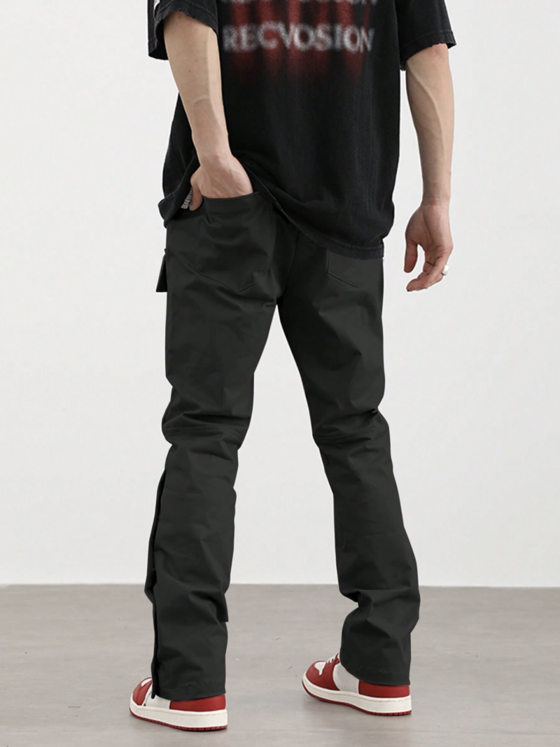 Silva Black Button Cargo Pants - Image 2