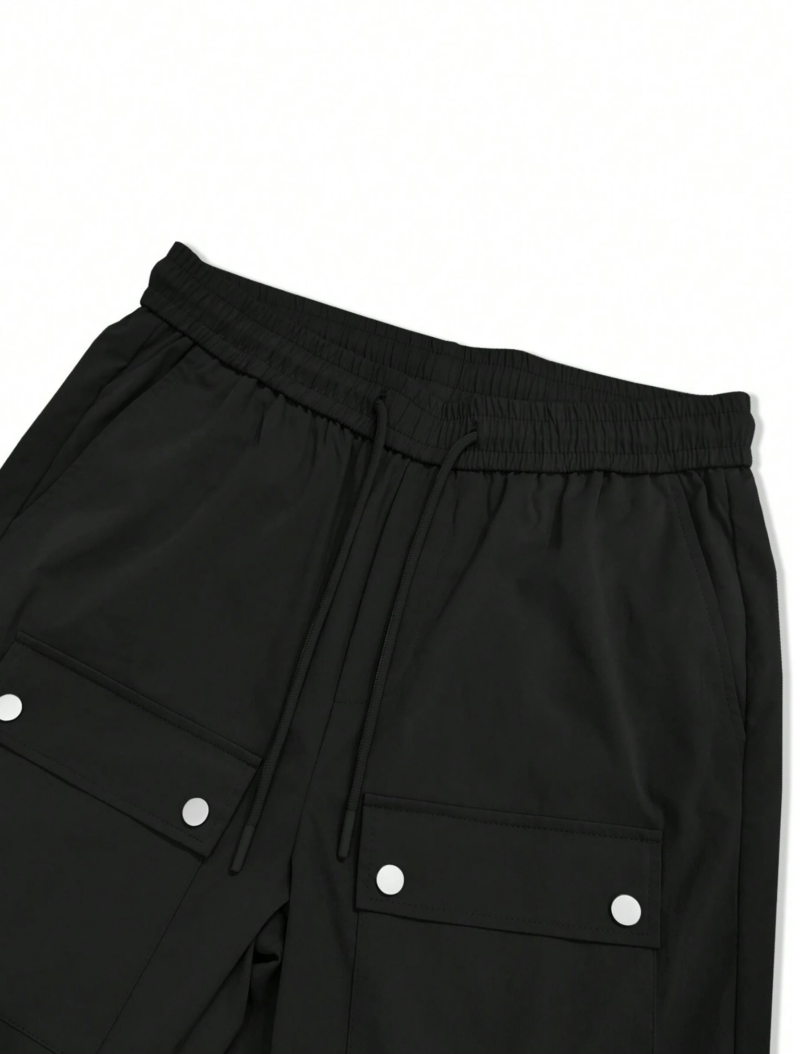 Silva Black Button Cargo Pants - Image 5