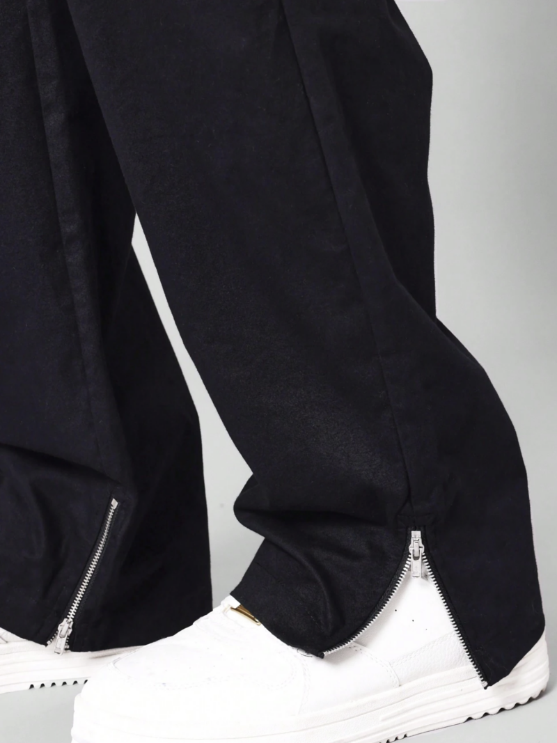 Tony Black Zipper Pocket Cargo Pants - Image 3