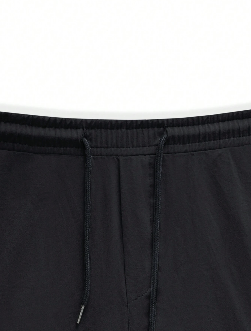 Ross Black Flap Pocket Relaxed Fit Cargo Pants - Image 6