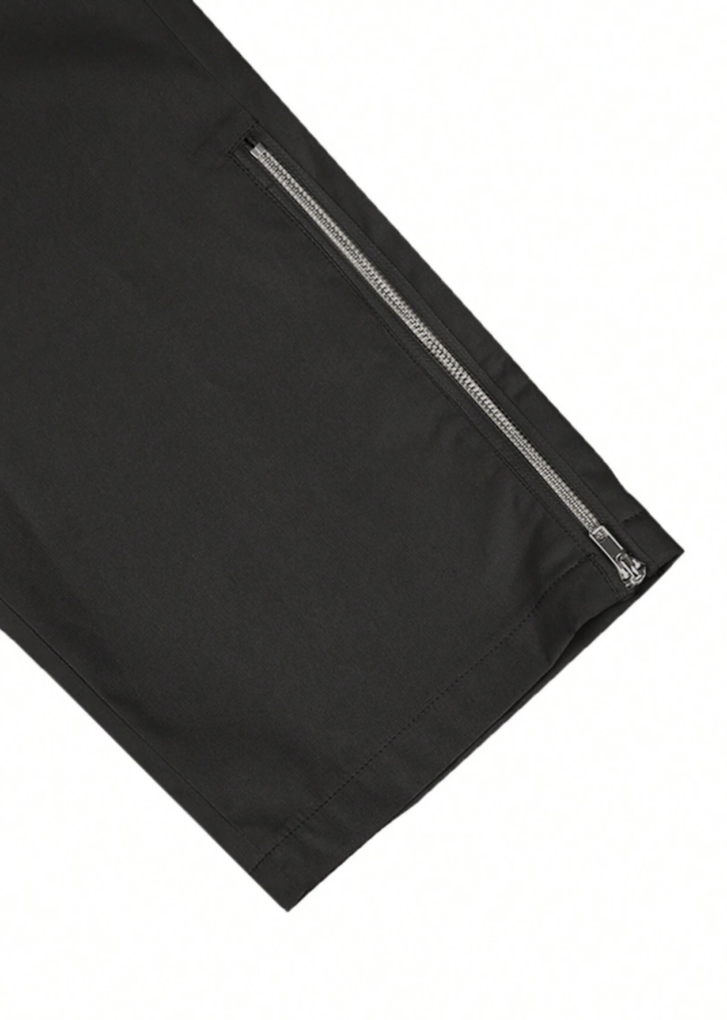 Keaton Black Flap Pocket Zipper Cargo Pants - Image 5