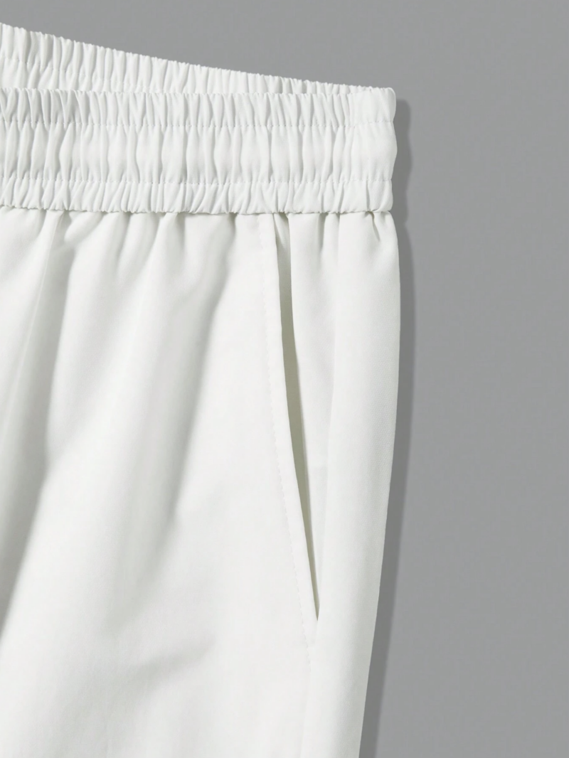 Nathan White Buttoned Oversized Cargo Pants - Image 4