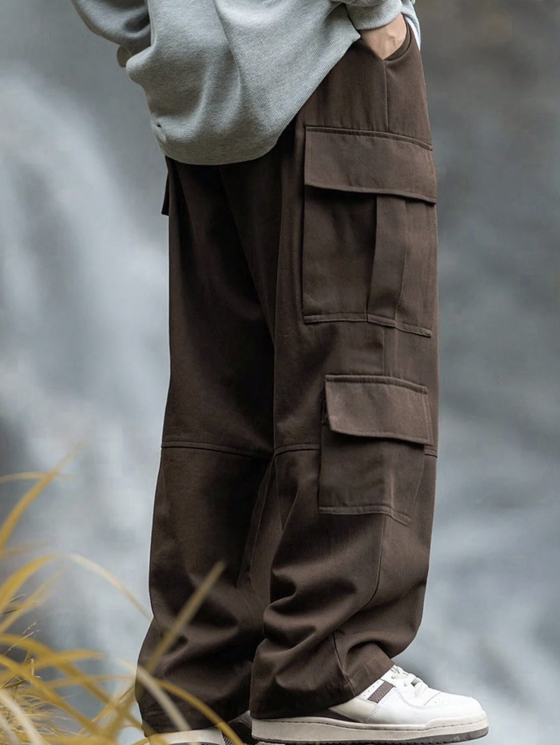 Edwin Brown Multi Pocket Drawstring Cargo Pant - Image 2