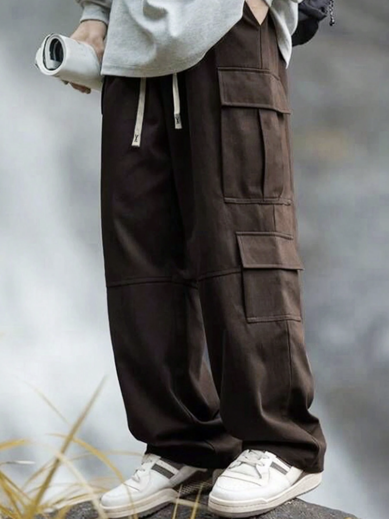 Edwin Brown Multi Pocket Drawstring Cargo Pant - Image 3