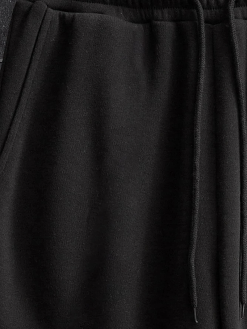 Blake Black Oversized Drawstring Cargo Jogger - Image 4